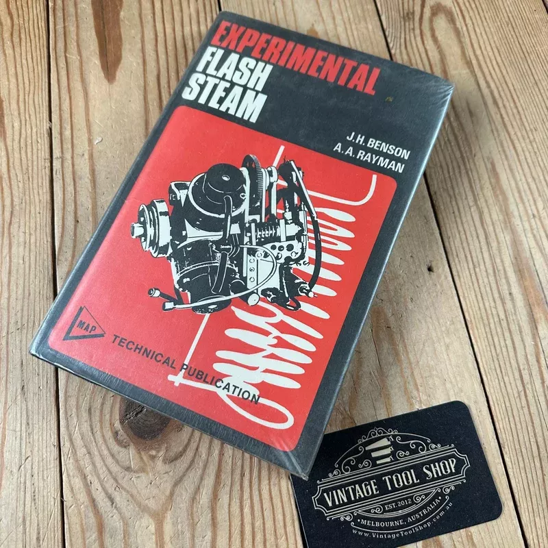 XBN33 Vintage 1973 EXPERIMENTAL FLASH STEAM BOOK by J.H.Benson & A.A.Rayman