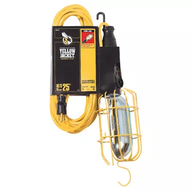 Yellow Jacket 75W Incandescent Trouble Light with 25 Ft. Power Cord 2893 536806