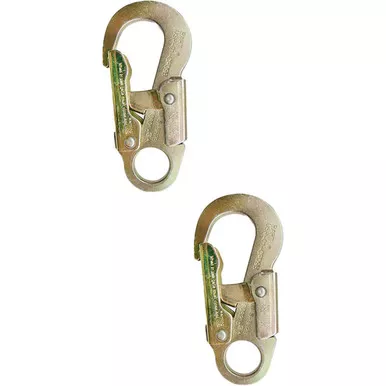 Zinc Plated USR-01-CFO9B Steel Snaphooks (2-Pack) From PRO CLIMB